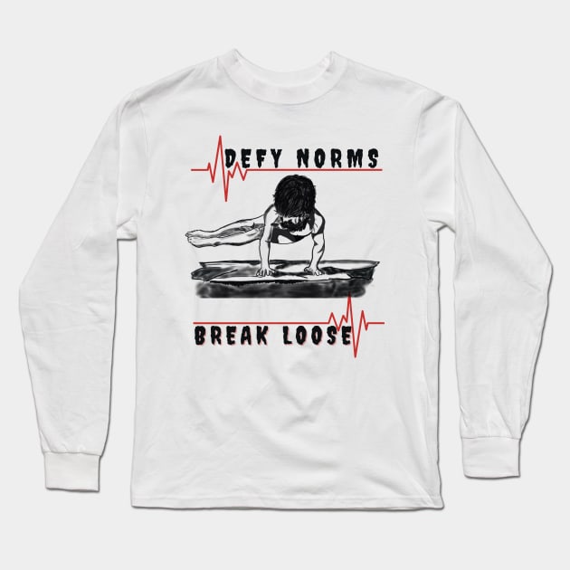 Defy Norms, Break Loose Long Sleeve T-Shirt by Kidrock96